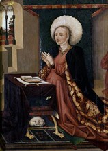 INGLES JORGE 1544/1585
RETABLO MARQUESES DE SANTILLANA  DET MARQUESA -1455-PROC CAPILLA HOSPITAL
