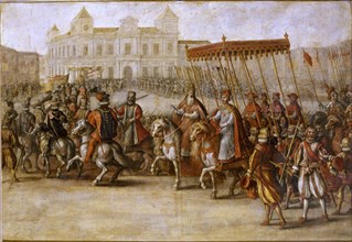 Corte, Entrée de Charles Quint et du pape Clément VII à Bologne