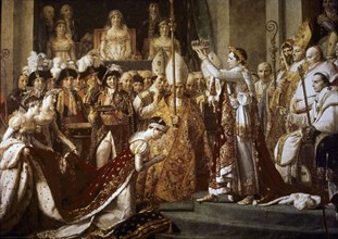 David, Napoleon's coronation (detail)