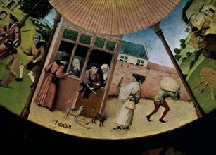 Bosch, Plateau de table des Sept Pêchés Capitaux (détail)