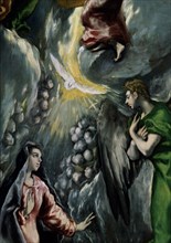 El Greco, The Annunciation (detail)