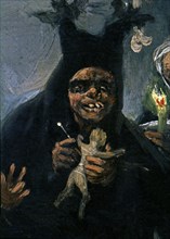 Goya, Witches' scene - Detail