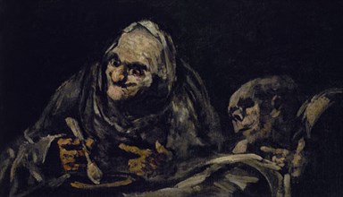 Goya, Two old men eating soup