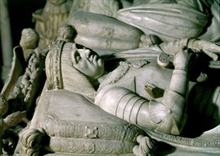 Fancelli, Sepulchre of the Catholic Kings (Detail from the recumbent statue of Ferdinand the Catholic)