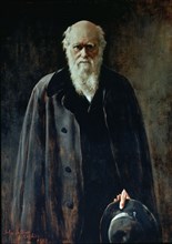 Collier, Portrait de Charles Robert Darwin
