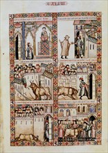 Alphonse X of Castile, Virgin Mary saves a pilgrim from a bull in Plasencia