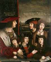 Strigel, Maximilien I et sa famille