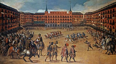 Corte, Celebration on the Plaza Mayor for the wedding of the Prince of Wales and Marianne of Austria