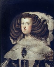 Oeuvre attribuée à Vélasquez, La reine Marie Anne d'Autriche