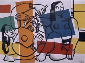 LEGER FERNAND 1881/1955
DOS MUJERES CON FLORES
LONDRES, TATE GALLERY
INGLATERRA

This image is
