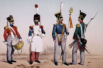 Villegas, Uniformes militaires, 1821
