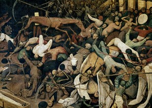 Pieter Bruegel, Le Triomphe de la mort - Détail de l'entrée dans le royaume de la mort