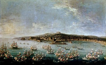 Joli, detail - L'Embarquement de Charles III à Naples