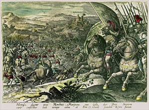GRABADO BATALLA DE MARIGNANO EN LA ABADIA DE SIENA
MADRID, BIBLIOTECA NACIONAL