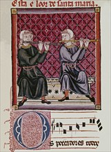 Alphonse X of Castile, Transverse flute players