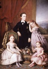 Bernier, Alphonse XII et ses soeurs