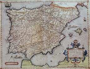 ORTELIUS ABRAHAM 1527/98
MAPA DE ESPAÑA - 1579
MADRID, SERVICIO GEOGRAFICO EJERCITO
MADRID