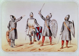 Villegas, Soldats de l'infanterie du Moyen-Age
