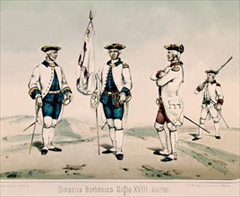 Villegas, Infanterie de la dynastie bourbonnienne