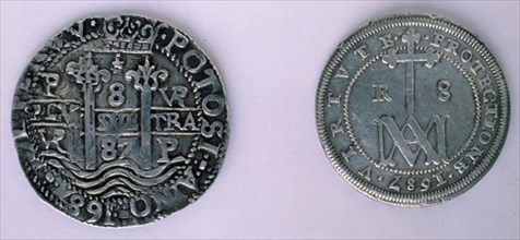 MONEDAS DE CARLOS II DE PLATA-REVERSOS-REALES DE A OCHO-S XVII
MADRID, CASA DE LA