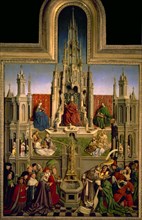 Eyck (van), La fontaine de la grâce et le triomphe de l'église sur la synagogue.