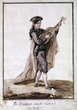 CRUZ CANO Y OLMEDILLA JUAN DE LA 1734/90
UN BARBERO DANDO MUSICA A SU MAJA
MADRID, MUSEO