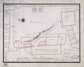 FERRO CAAVEYRO M
PLANO DE LA PLAZA DEL HOSPITAL DE SANTIAGO-PLANO Nº 878
MADRID, ARCHIVO