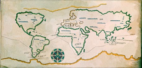 Carte de l'expédition de Magellan
