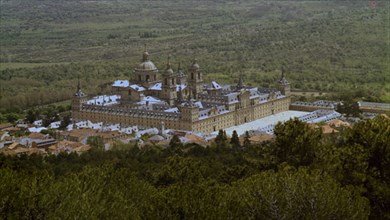 Panoramic view of the Monastery San Lorenzo el Escorial