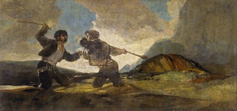 Goya, Duel à coups de gourdin