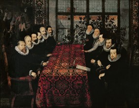 Gheeraldts, Conference in Somerset House for peace between England and Spain in 1604
