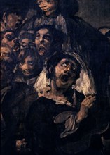 Goya, Saint Isidro's pilgrimage (detail guitar player)