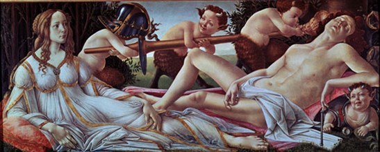 BOTTICELLI SANDRO 1444/1510
VENUS Y MARTE DESCANSANDO
LONDRES, NATIONAL GALLERY
INGLATERRA