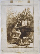 Goya, Caprice - Rêve 3 - Rêve d'une sorcière débutante