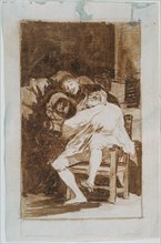 Goya, Caprice - Chez le barbier