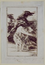 Goya, drawing, Capricho - dream 22