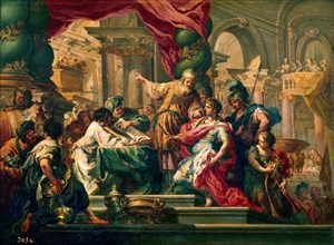 Conca, Alexandre le Grand dans le temple de Jérusalem