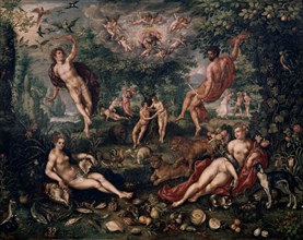 Jan II Bruegel, The Garden of Eden and the four elements