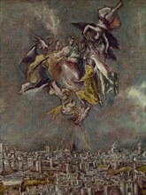 El Greco, View of Toledo (detail)