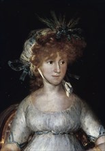 Goya, Countess of Chinchon- Mary Therese Bourbon and Villabriga (detail)