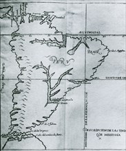 Map of the Strait of Magellan