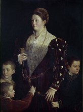 Il Parmigiano, Lady with three children