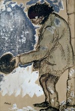 Nonell, Drawing - The Beggar