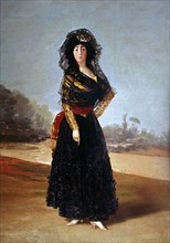 Goya, Portrait de la duchesse d'Alba en noir