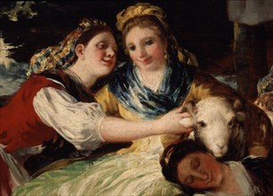 Goya, Washerwomen (detail)