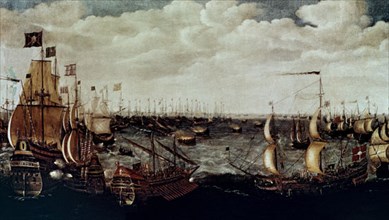 ANTUM VAN
COMBATE DE LA INVENCIBLE EN EL CANAL
GREENWICH, MUSEO N MARITIMO
INGLATERRA