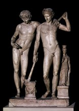 Groupe sculpturale - Saint Ildefonse de Tolède, Castor et Pollux