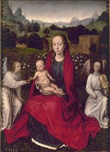 Memling, Madonna with Child and Two Angels