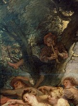 Rubens, Detail from Peasants dancing