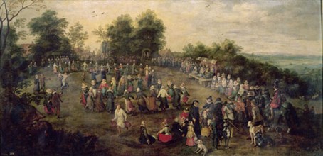 Jan Bruegel, Open-air dance before the archdukes